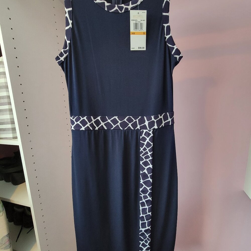 Michael Kors Navy Dress.  Size Small.  Brand New - tags still in tact.